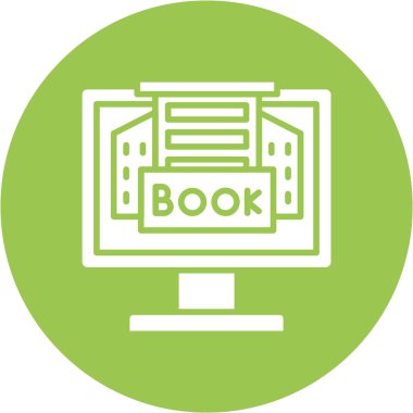 kitap simgesi, vektör illüstrasyonu