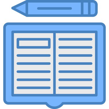 Kitap. Web simgesi basit illüstrasyon