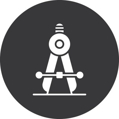 Bir pusula simgesinin vektör illüstrasyonu