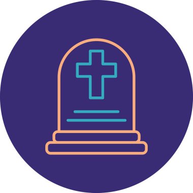 Bir çapraz simgenin vektör illüstrasyonu