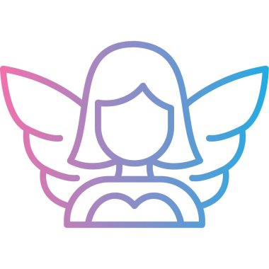 melek simge vektör çizim