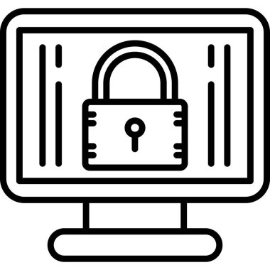 kilit simgesi, modern tasarım, vektör illüstrasyonu