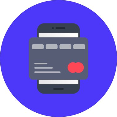 Cep telefonu. Web simgesi basit illüstrasyon