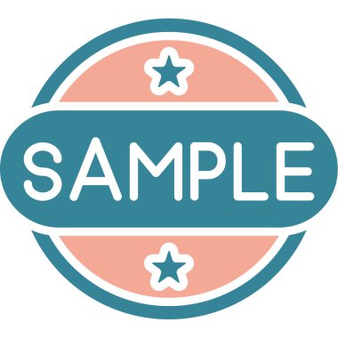 Örnek simge. Beyaz arkaplanda moda biçim vektör simgesi