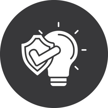 ampul simgesi vektör illüstrasyonu