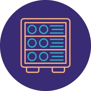 Modern bilgisayar simgesinin vektör illüstrasyonu