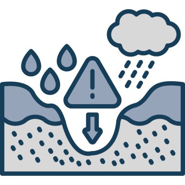 hava durumu web simgesi basit illüstrasyon