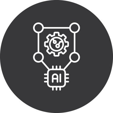 Modern simgenin vektör illüstrasyonu