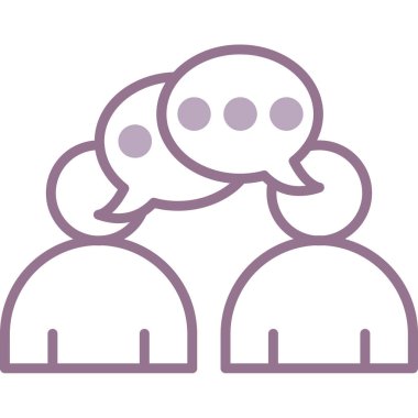 sohbet baloncukları simgesi, basit tasarım