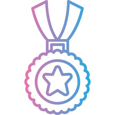 Madalya ödülü vektör illüstrasyonu