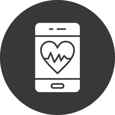 taşınabilir kalp vektörü simgesi