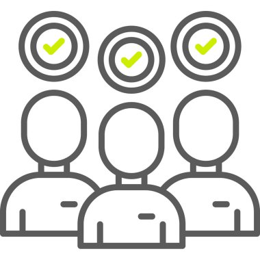 insanlar simge vektör illüstrasyonu