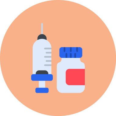 Şırınga web simgesi basit tasarımı