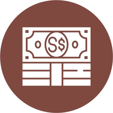 Projeniz için vektör dolar simgesi