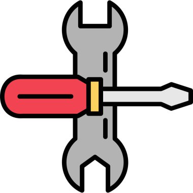 Çizgi film simgesinin vektör çizimi