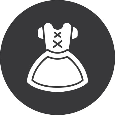 Elbise. Web simgesi basit illüstrasyon