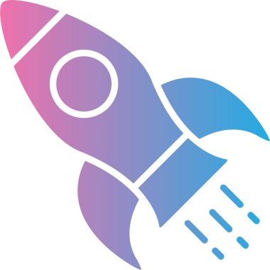 roket ikonu vektör illüstrasyonu