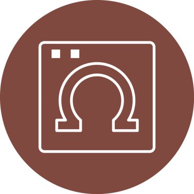 Modern kamera simgesinin vektör illüstrasyonu