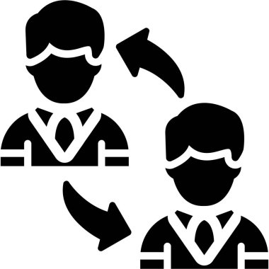 Takım elbiseli, maskeli ve kravatlı bir adamın vektör çizimi.