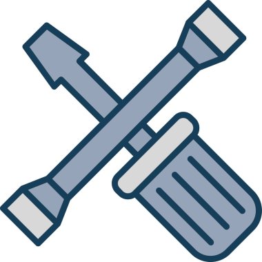 Çekiç simgesi, vektör çizimi