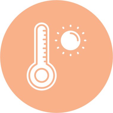 termometre simgesi vektör illüstrasyonu