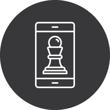 oyun stratejisi vektör simgesi tasarımı