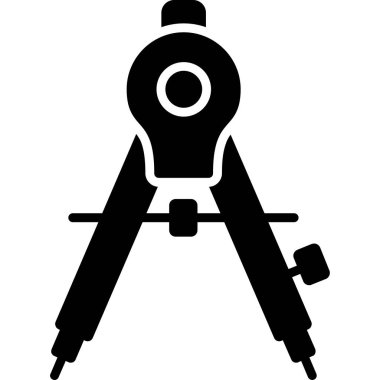 Teleskop. Web simgesi basit illüstrasyon