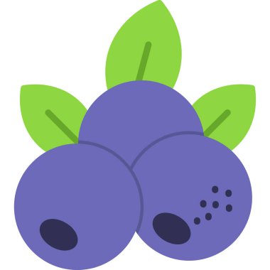 Böğürtlen ikonu düz stil.