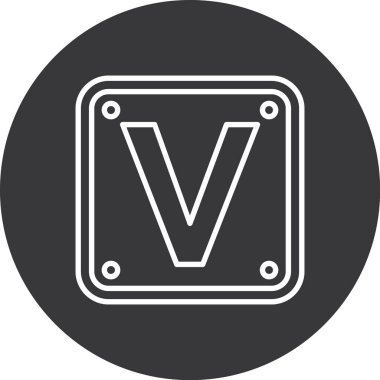 Modern b 'nin vektör illüstrasyonu eksik simgesi