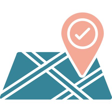 konum simgesi vektör illüstrasyonu