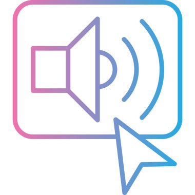 audio speaker. simple illustration