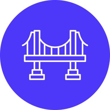 Köprü web simgesi basit illüstrasyon