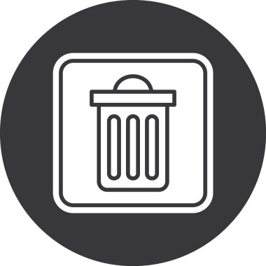 vektör çöp simgesi illüstrasyonu