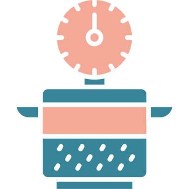 Mutfak gereçler simgesi. Vektör çizim