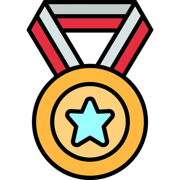 Madalya simgesi, basit vektör çizim