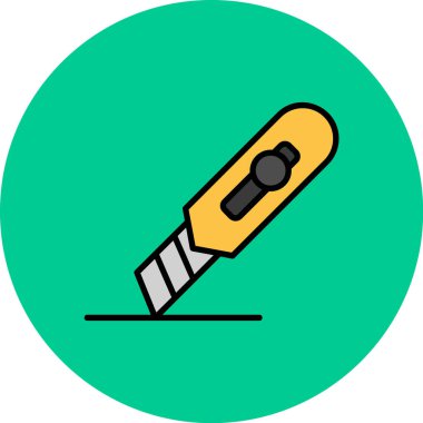 Kalem. Web simgesi basit illüstrasyon