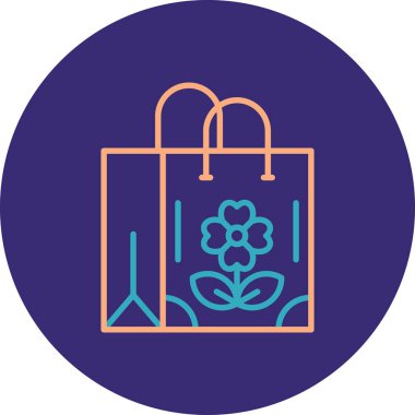 Alışveriş çantası. Basit tasarım