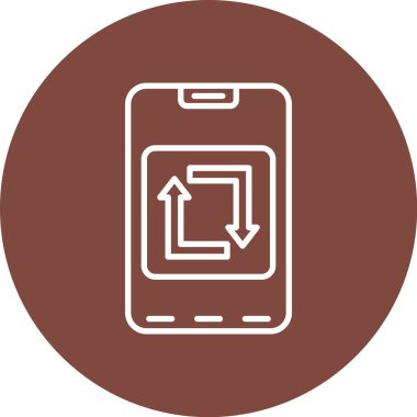 - Telefon. Web simgesi basit illüstrasyon