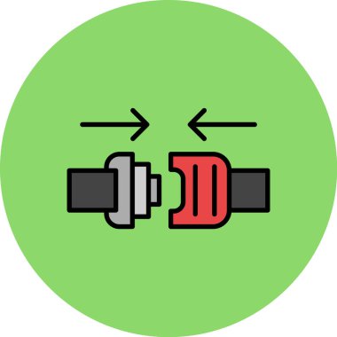 Modern oto tamir simgesinin vektör illüstrasyonu