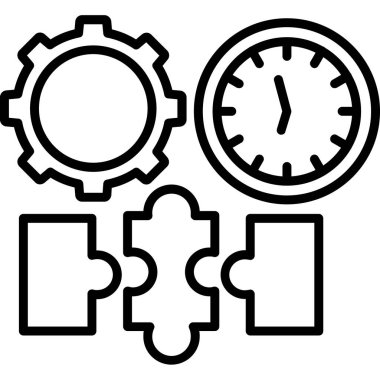 Dişli Ayarları Simge Vektör Çizimi