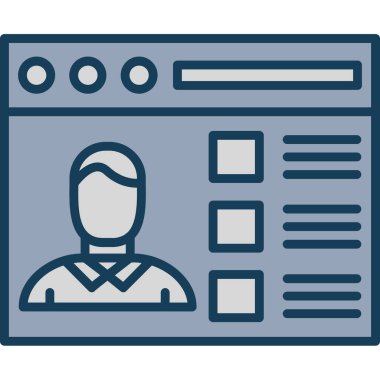 Web tasarım vektör çizgisi simgesi