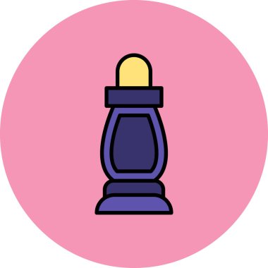 Bir şişe simgesinin vektör illüstrasyonu