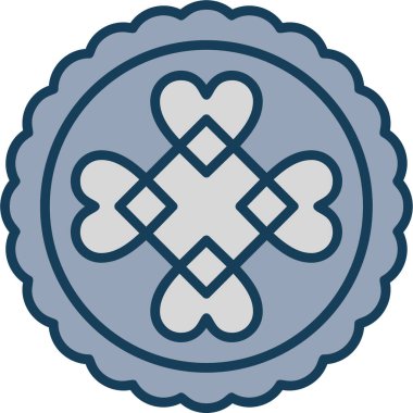 Rozet. Web simgesi basit illüstrasyon