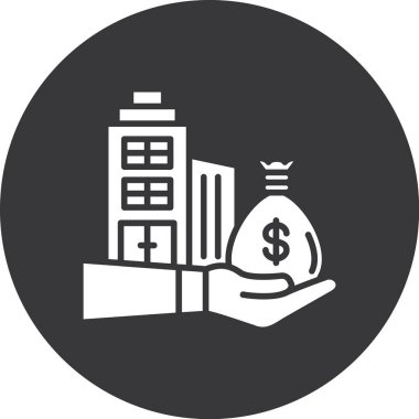 Dolar. Web simgesi basit tasarım