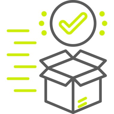 Kutu Simgesinin Vektör illüstrasyonu