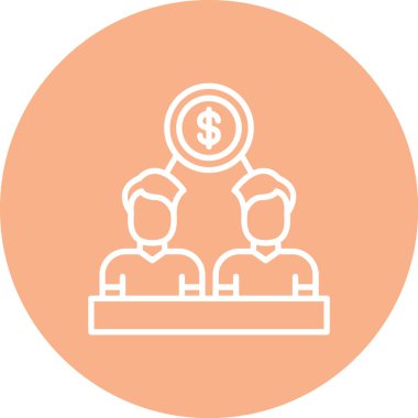 İş konsepti. İş insanların vektör Illustration