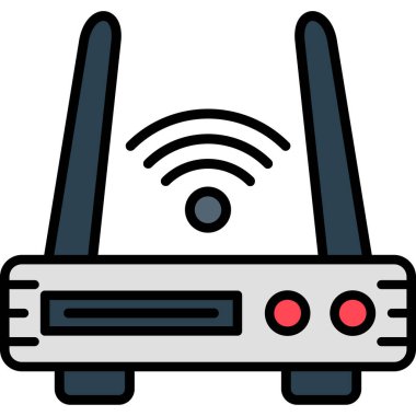 Wifi yönlendirici vektör simgesi