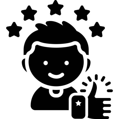 Yıldızlarla ve yıldızlarla el, yıldızların vektör tasarımı