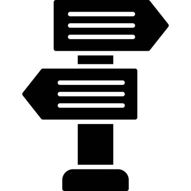 Yön ok simgesi, vektör illüstrasyonu