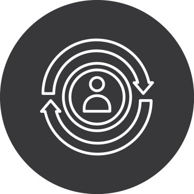 seo modern simgesinin vektör illüstrasyonu